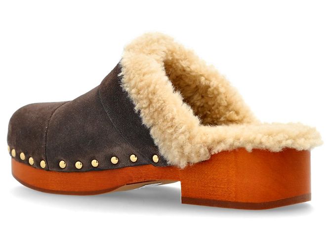 Chloé Jeannette Clogs braunes Wildleder - Ansicht 2