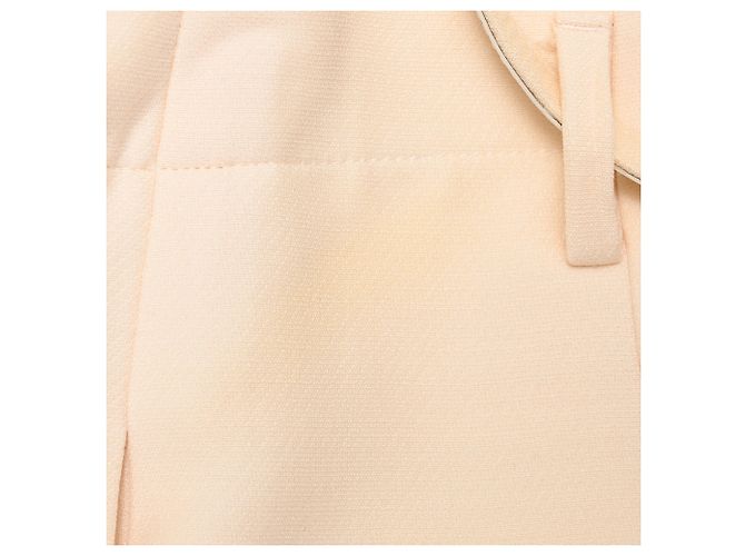 Calções ajustados com cinto Dior em lã creme - vista 11