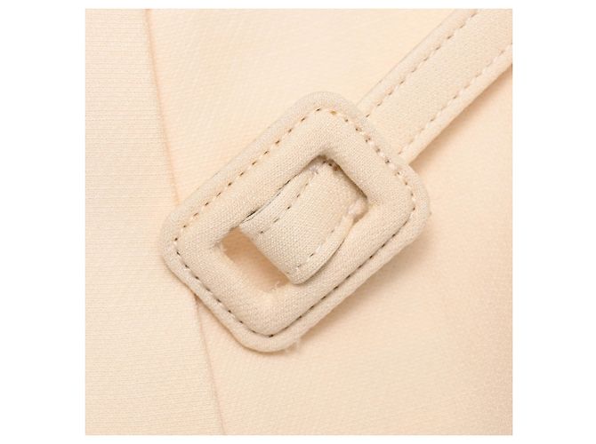 Calções ajustados com cinto Dior em lã creme - vista 7
