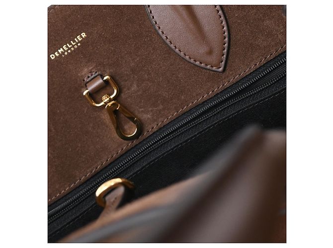 Autre Marque Borsa Tote DeMellier Hudson in camoscio marrone - vista 13