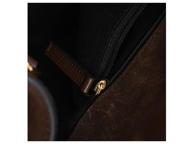 Autre Marque Borsa Tote DeMellier Hudson in camoscio marrone - vista 15