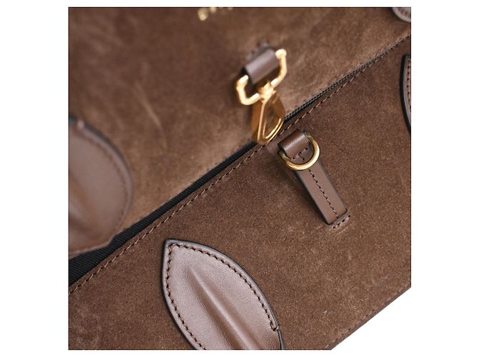 Autre Marque Borsa Tote DeMellier Hudson in camoscio marrone - vista 17