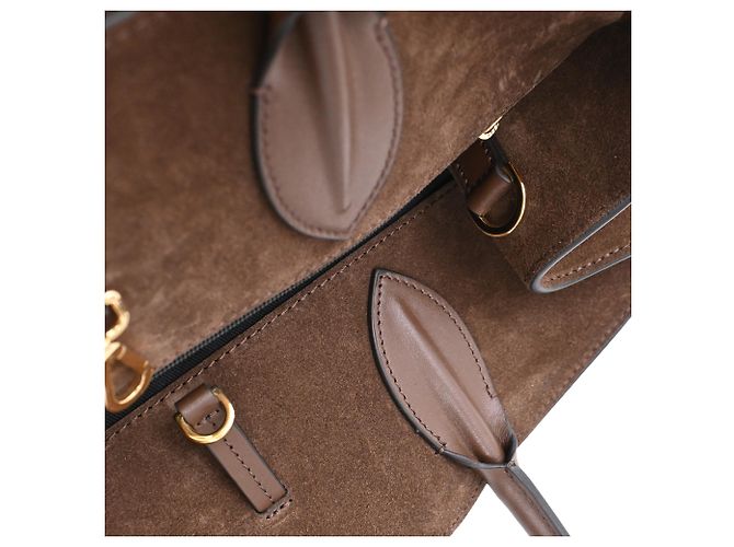 Autre Marque Borsa Tote DeMellier Hudson in camoscio marrone - vista 18