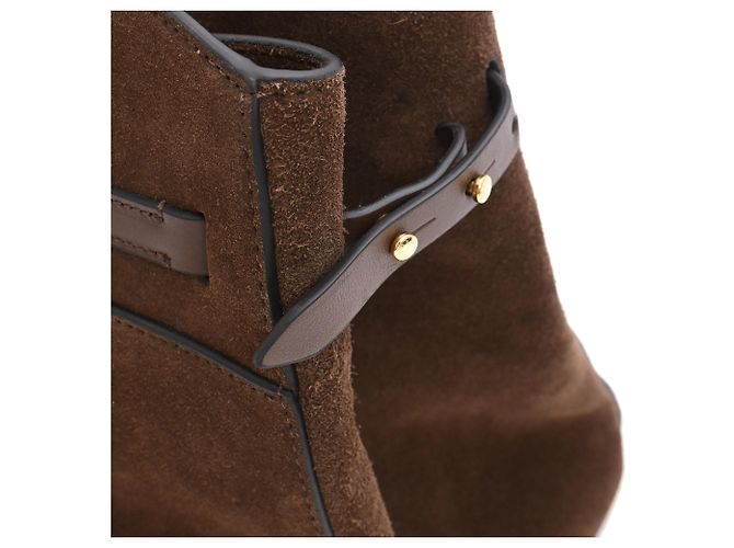 Autre Marque Borsa Tote DeMellier Hudson in camoscio marrone - vista 21
