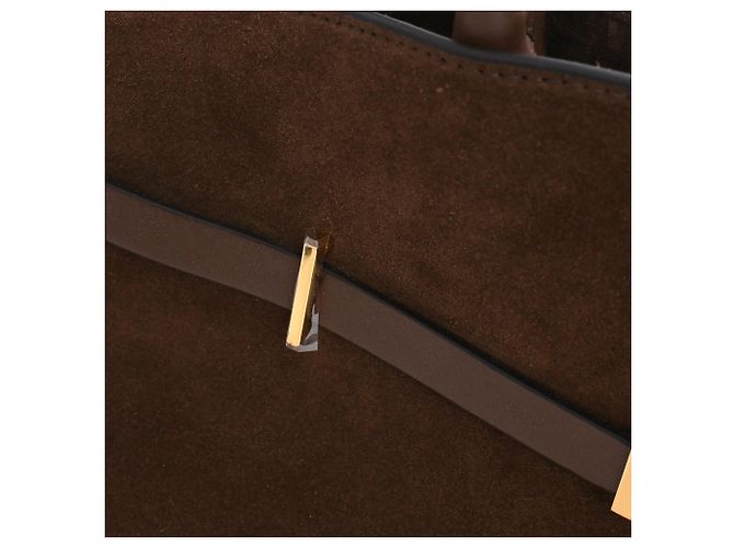 Autre Marque Borsa Tote DeMellier Hudson in camoscio marrone - vista 27