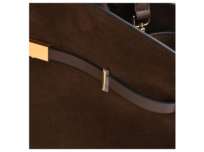 Autre Marque Borsa Tote DeMellier Hudson in camoscio marrone - vista 30