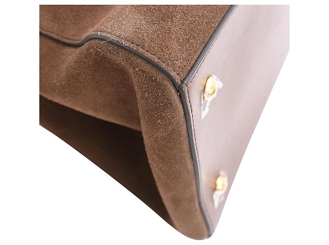 Autre Marque Borsa Tote DeMellier Hudson in camoscio marrone - vista 32