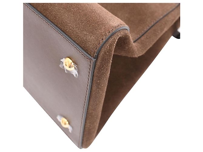 Autre Marque Borsa Tote DeMellier Hudson in camoscio marrone - vista 33