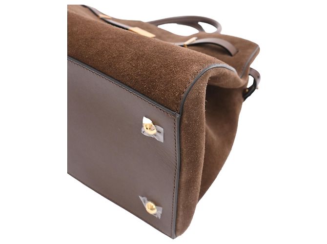 Autre Marque Borsa Tote DeMellier Hudson in camoscio marrone - vista 36