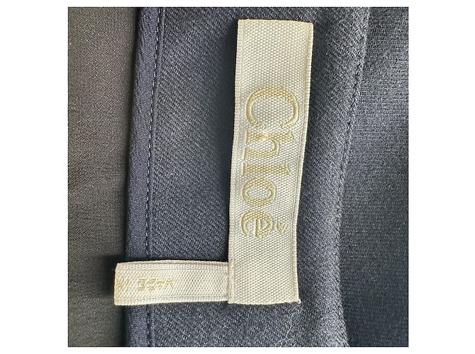 Autre Marque Chloé Midirock aus dunkelblauer Wolle - Ansicht 4