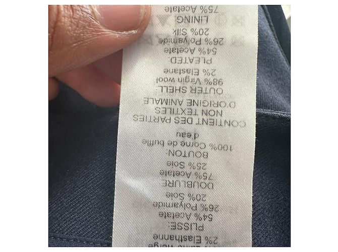 Autre Marque Chloé Midirock aus dunkelblauer Wolle - Ansicht 6