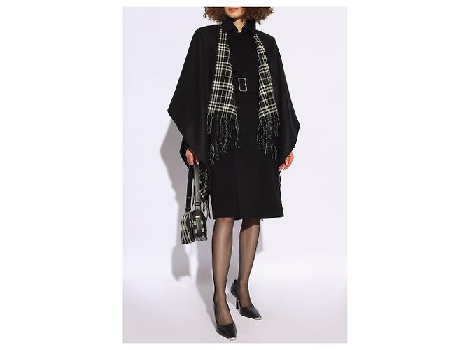 Burberry Kaschmir Mantel Schwarz - Ansicht 2