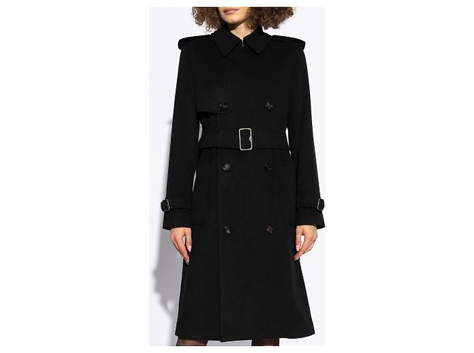 Burberry Kaschmir Mantel Schwarz - Ansicht 3