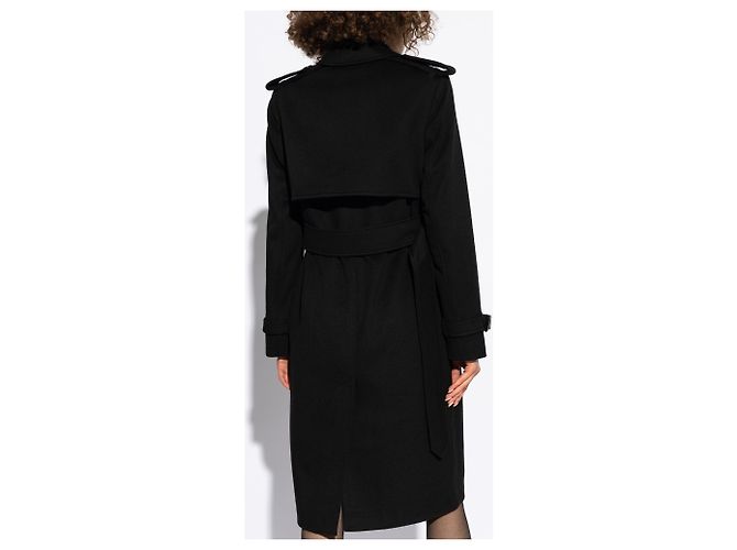 Burberry Kaschmir Mantel Schwarz - Ansicht 4