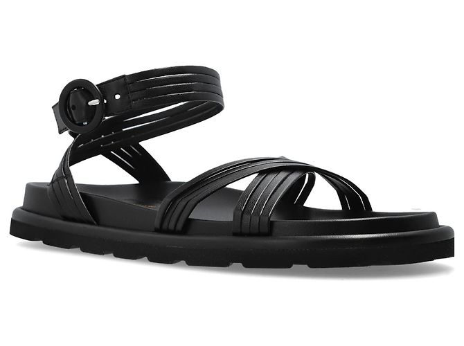 Sandali Gianvito Rossi in pelle nera - vista 4