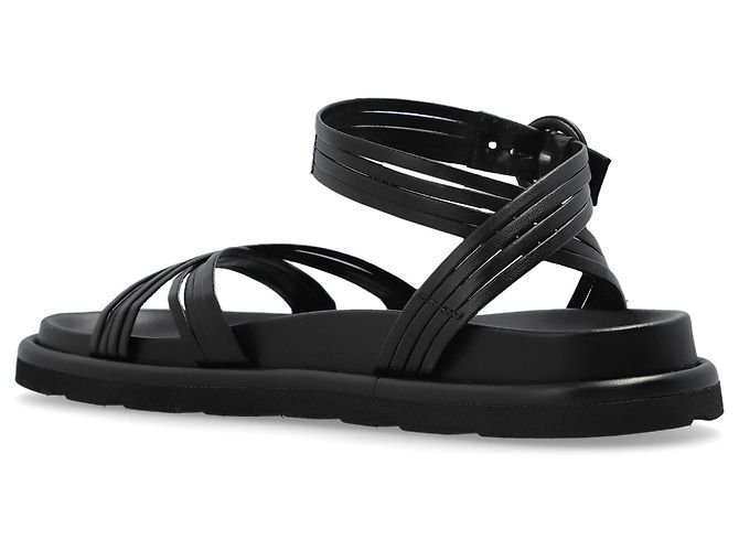 Sandali Gianvito Rossi in pelle nera - vista 5