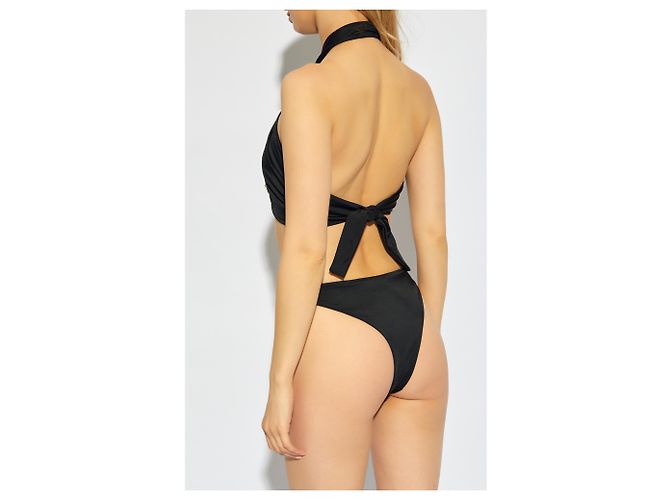 Givenchy Bikinihose schwarz mit Metalllogo - Ansicht 3