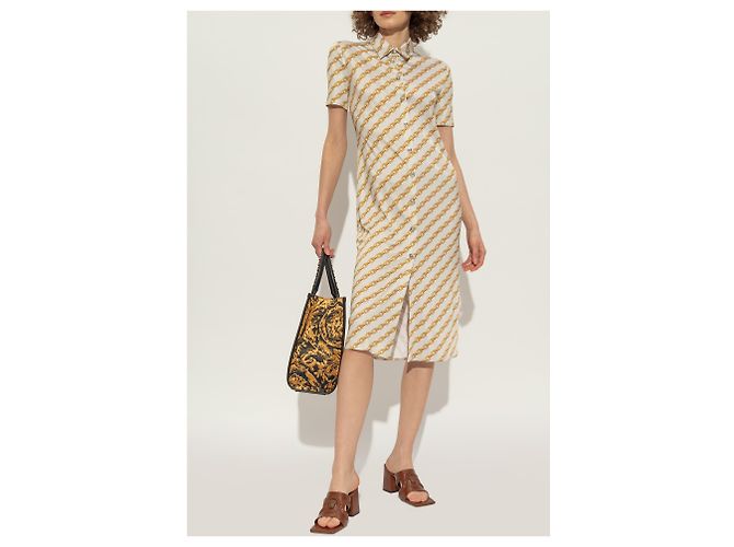 Versace Mules aus Leder braun - Ansicht 3
