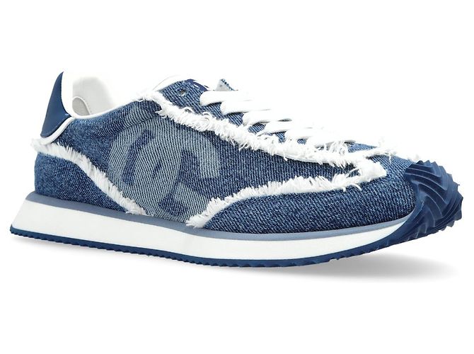 Sneakers Dolce & Gabbana DG Cushion Blu Pelle - vista 2