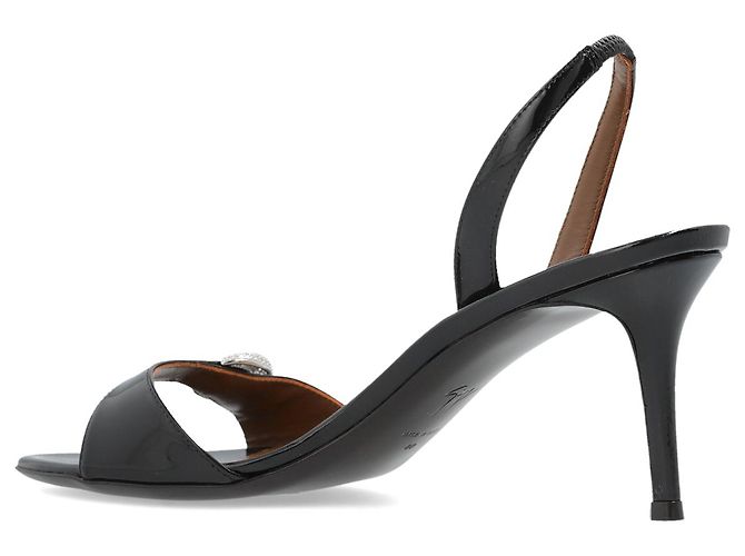 Sandali con tacco Giuseppe Zanotti in pelle nera - vista 5