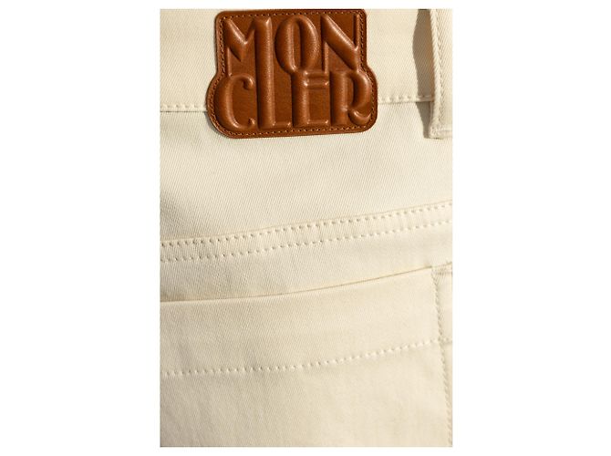 Calças Moncler de algodão creme - vista 5