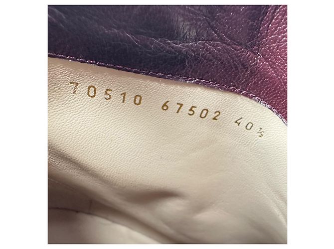 Botines Gianvito Rossi Margaux en terciopelo granate - vista 15