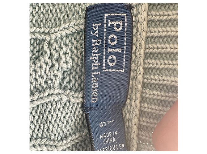Ralph Lauren Cardigan mit Zopfstrick aus grüner Baumwolle - Ansicht 4