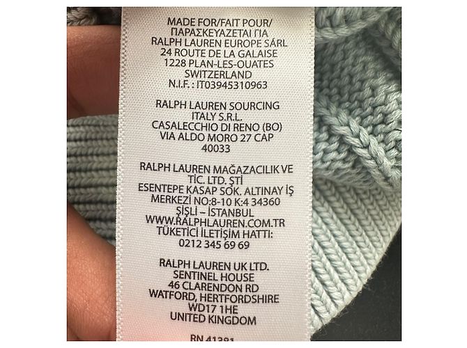 Ralph Lauren Cardigan mit Zopfstrick aus grüner Baumwolle - Ansicht 9