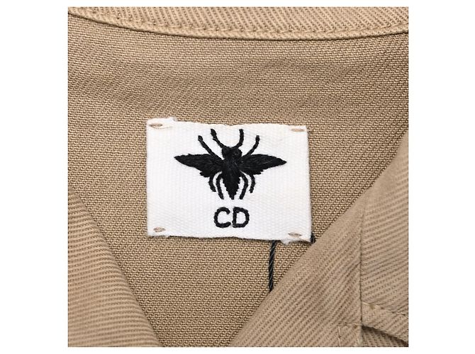 Camicia cropped abbottonata Dior in cotone marrone - vista 5