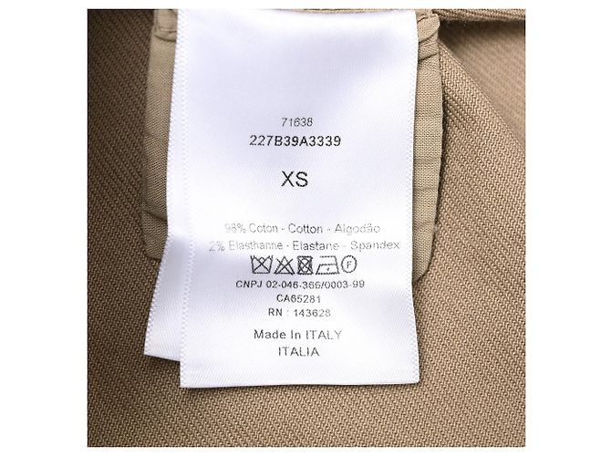 Camicia cropped abbottonata Dior in cotone marrone - vista 6