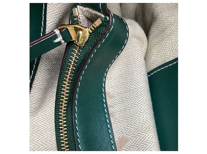 Borsa Mini Bucket Miller Tory Burch in pelle verde - vista 11