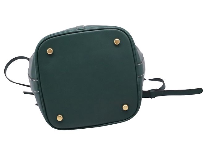 Borsa Mini Bucket Miller Tory Burch in pelle verde - vista 5
