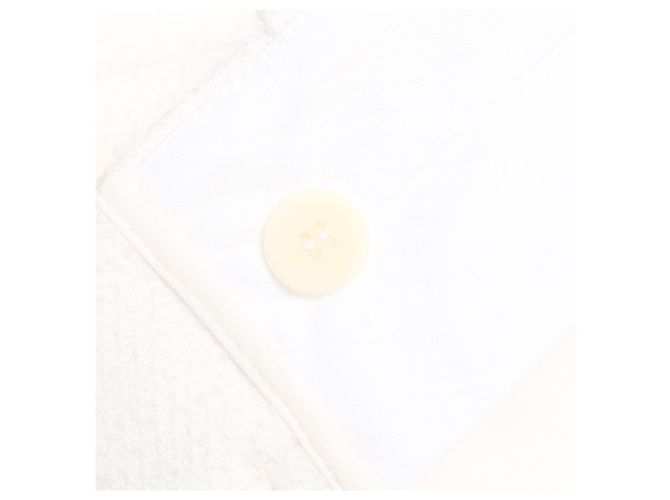 Mini-short Dior en tweed de laine blanc - vue 6