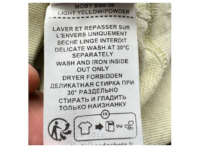 Isabel Marant Etoile Moby Pullover aus grüner Baumwolle mit Flock-Logo - Ansicht 9