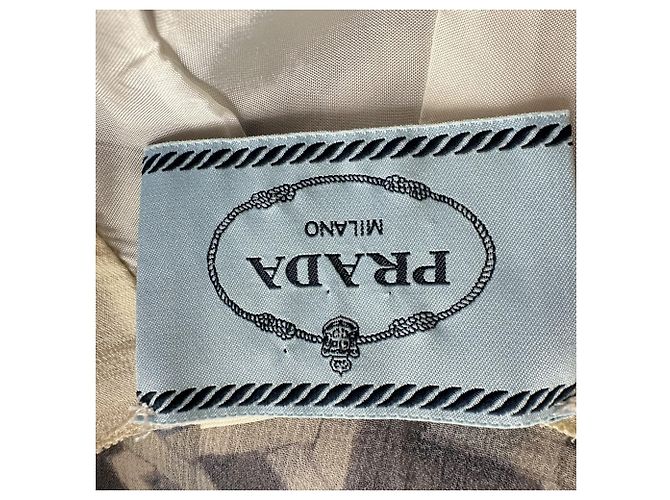 Prada abstraktes fließendes Kleid aus mehrfarbigem Chiffon - Ansicht 4