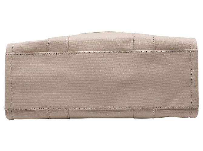 Marc Jacobs The Large Tote Bag in cotone beige - vista 6