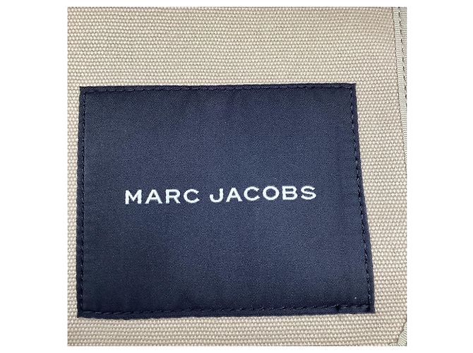Marc Jacobs The Large Tote Bag in cotone beige - vista 9