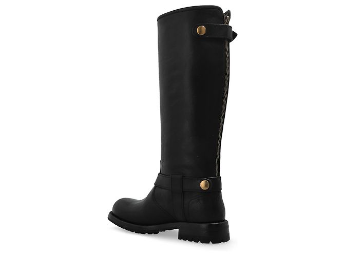 Dolce & Gabbana Botas altas de cuero negro - vista 2
