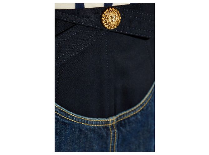 Falda vaquera Balmain azul marino - vista 5