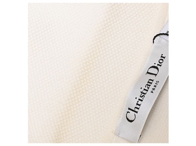 Casaco cropped abotoado Dior em viscose branca - vista 11