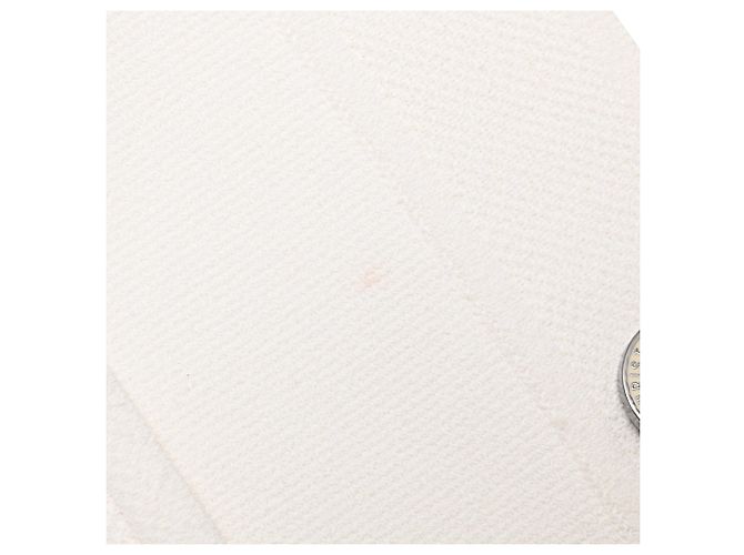 Casaco cropped abotoado Dior em viscose branca - vista 8