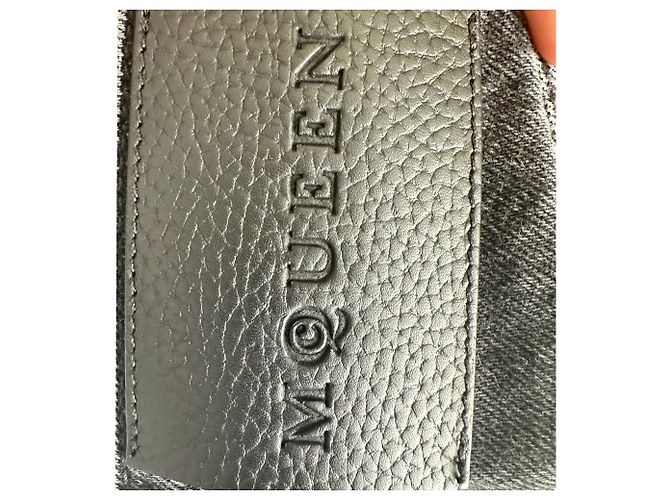 Vaqueros de denim lavado Alexander McQueen en algodón gris - vista 11