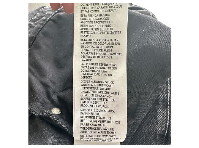Vaqueros de denim lavado Alexander McQueen en algodón gris - vista 15