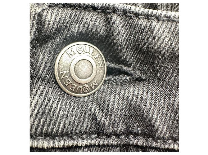 Vaqueros de denim lavado Alexander McQueen en algodón gris - vista 5