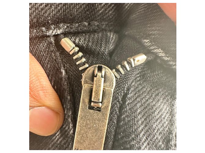 Vaqueros de denim lavado Alexander McQueen en algodón gris - vista 7