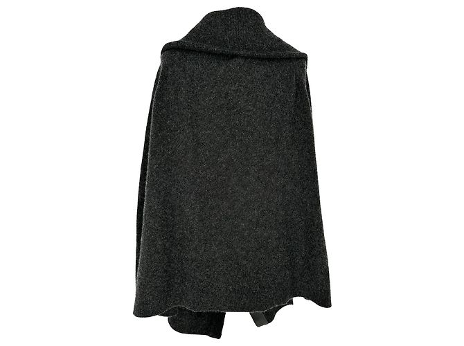 Tom Ford locker-fit Strickcardigan mit Knöpfen aus dunkelgrauer Wolle - Ansicht 3
