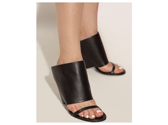 Courreges Leder-Schuhe Oblique - Ansicht 2