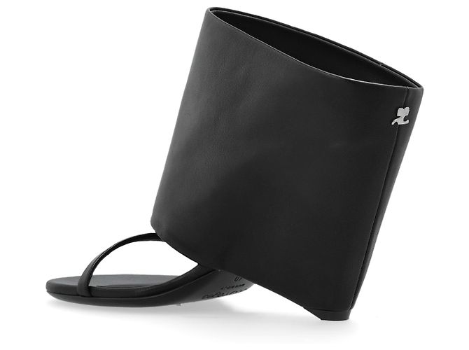 Courreges Leder-Schuhe Oblique - Ansicht 5