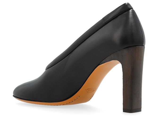 Décolleté nere in pelle Tod's - vista 5