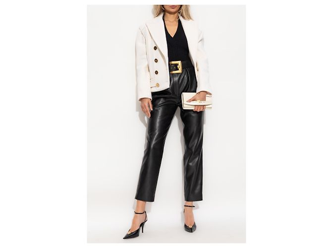 Balmain Pantaloni in pelle vegana - vista 2